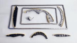 Заводская зубчатая цепь KUSIMA, комплект направляющих натяжителей для Audi Q5 Q7 VW Porsche Cayenne CRC <span class=keywords><strong>3</strong></span>,0 TDI VR6 diesel 059109507K - Product Image 2