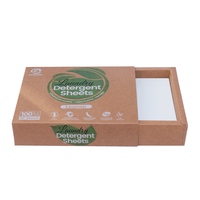 Feuilles de lavage portables pour bébé, hypoallergéniques, sans parfum, biodégradables, en forme de bandes de lessive solides