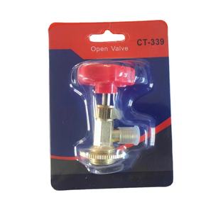 Réfrigération basse pression R134a ouverture en laiton gaz peut robinet soupape soupape de sécurité - Product Image 6