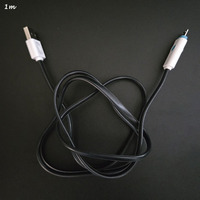 Kabel ponsel Android V8 LED mini USB 2.0, kabel listrik USB mikro USB kualitas tinggi