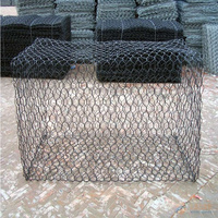 Fournisseur chinois Fil de fer galvanisé tissé torsadé inversé Boîte de gabion en pierre d'inondation anti-corrosion Maille de gabion Trou hexagonal