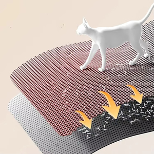 Alfombrilla Doble Celular de EVA para Arenero, Lavable y Plegable, con Función de Control para Accesorios de Areneros de Mascotas - Product Image 5