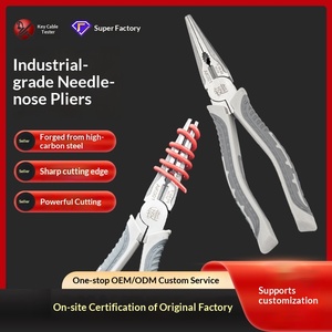 7 inch needle-nose pliers industrial grade multifunctional needle-nose pliers electrical special <b>tools</b> labor-saving stainless - Product Image 1