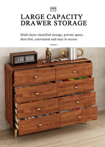 Fantaisie Grand Mince Mini Marron Exquis Commode Pour Enfants De 6 Tiroirs Realwoods Commode En <span class=keywords><strong>Bois</strong></span> Commode De Tiroir De Salon - Product Image 3