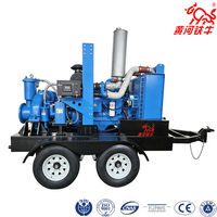 Pompe auto-amorçante haute pression pour drainage minier, entraînée par moteur diesel