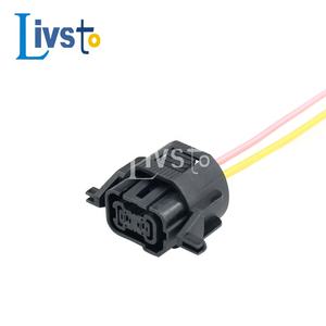 Autoteile IP67-zertifizierter Wasserdichter Steckverbinder mit Reinkupferleiter, <span class=keywords><strong>2</strong></span>-poliger Gummi-Elektronikstecker für Auto und Haushaltsgeräte - Product Image 1