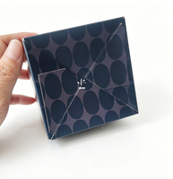 Boîtes en papier personnalisées pour diffuseurs de parfum, surface bleue mate luxueuse, boîtes pour soins de la peau