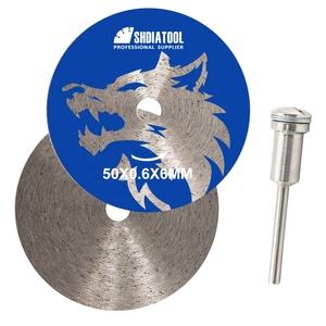 Lame de coupe <span class=keywords><strong>diamant</strong></span>ée super fine mini 45mm/50mm, <span class=keywords><strong>disque</strong></span> de coupe <span class=keywords><strong>diamant</strong></span>é <span class=keywords><strong>avec</strong></span> tige ronde pour la sculpture de la porcelaine et <span class=keywords><strong>du</strong></span> grès - Product Image 2