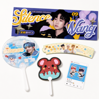 Sac en plastique transparent imprimé sur mesure, impression numérique, taille 7 pouces, logo personnalisé pour les fans d'idoles Kpop, marchandises de soutien, cadeau de café