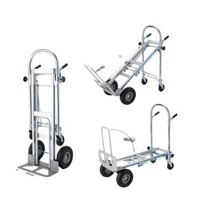 Chariot de transport robuste en aluminium à grande capacité de charge, pliable, pour usage domestique et atelier, avec coffre à outils, modèle 50, neuf - Product Image 2