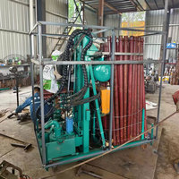 Machine de forage de puits d'eau hydraulique diesel tractée, profondeur de forage 100m-150m, équipement de forage de puits portable