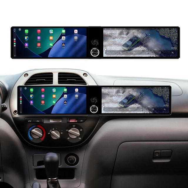 Baoshang Dual12.3''Android13 Car Radio Carplay for Toyota RAV4 2003-2005 Multimedia GPS Navigation Voice Control Carplay
