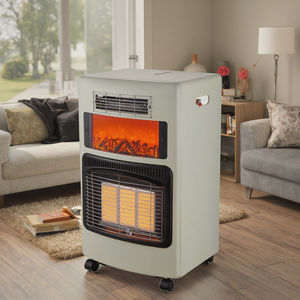 Écran de flamme 2 en 1 chauffage intérieur à <span class=keywords><strong>gaz</strong></span> et électrique pour salon intérieur infrarouge de haute qualité 5400W avec ventilateur Mobile avec roue - Product Image 3