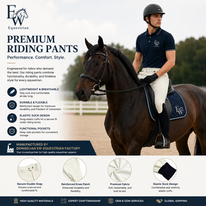 Pantalon d'équitation personnalisé EW pour homme, jodhpur respirant et extensible, pantalon d'équitation OEM ODM Titre 2 - Product Image 5