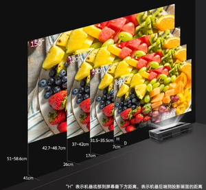 Téléviseur laser SUYUN UN120 4K ultra-courte focale avec écran de <span class=keywords><strong>120</strong></span> pouces, projecteur pour home cinéma et visioconférence professionnelle - Product Image 3