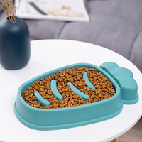 Gamelle anti-étouffement durable pour animaux de compagnie, à alimentation lente, design tourbillon, pour chiens et chats