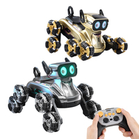 2,4G Ferngesteuerter RC-Roboterhund Auto-Spielzeug für Kinder mit Licht und Musik