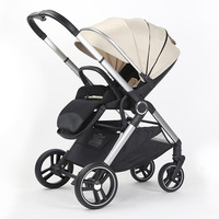 Poussette pliable en aluminium à double sens avec siège réversible, design haute vue, capacité de charge de 15 kg, idéale pour les nouveau-nés de 6 mois