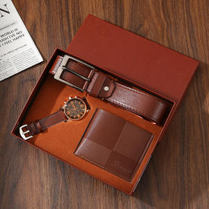 Regalo <span class=keywords><strong>de</strong></span> cumpleaños <span class=keywords><strong>de</strong></span> vacaciones, corbata, cinturón <span class=keywords><strong>de</strong></span> cartera, reloj <span class=keywords><strong>de</strong></span> esfera grande, práctico regalo sencillo para hombres, conjunto <span class=keywords><strong>de</strong></span> regalo Personal <span class=keywords><strong>de</strong></span> negocios - Product Image 1