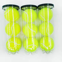 Balles de tennis d'entraînement pour jeunes Newchance Professional - Durables, haute élasticité, diamètre 63,5 mm, rebond 135-145 cm, junior