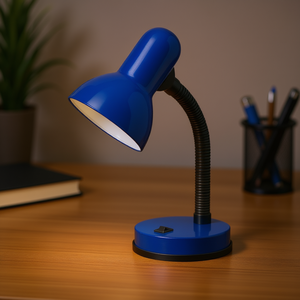 Lámpara de Escritorio EGLO Leuchten Azul Metálica, E27, Alimentación CA, Moderna, con Pantalla Cónica, 648085 - Product Image 2