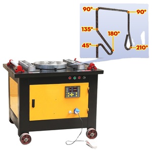 GW55 Machine à cintrer les barres d'acier 6-50mm Nouvelle cintreuse en forme de U à 180 degrés avec moteur Cintreuse de barres filetées en acier inoxydable - Product Image 1