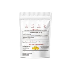 Extrait d'ail vieilli inodore en gélules molles 7000 mg par portion 300 gélules molles Complément alimentaire - Product Image 2