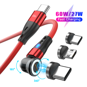 Pd60w 100W 6 Trong 1 USB C Để Loại C 540 Cáp Từ Tính Sạc Cáp Nam Châm Cáp Dữ Liệu 1M 2M Cho Tất Cả Các Điện Thoại Máy Tính Xách Tay - Product Image 4