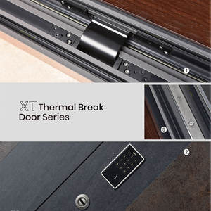 JL-617 Puerta de Seguridad de Acero de Última Generación, de Alta Calidad, Moderna y Estable, Puerta de Entrada Impermeable Premium, Antirrobo, para Casa, Villa, Centro Comercial, China - Product Image 3