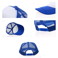 Casquette Trucker en Mousse Vierge de Haute Qualité OEM, Broderie de Logo Personnalisé, Casquette Trucker à 5 Panneaux avec Dos en Maille Unie pour Hommes et Femmes