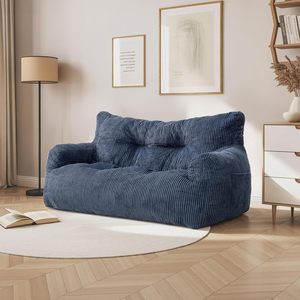 Sofá Cama Personalizado de Fábrica, Sofá Seccional de Corduroy Comprimido al Vacío, Sofá de Suelo de 2 Plazas, Silla Puff Ultra Suave para Sala de Estar - Product Image 3