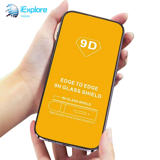 IExplore HD Clear Anti-scratch 9H 9D Tempered Glass Full Cover Sensitive Touch Screen Protector for iPhone 17 Pro Max