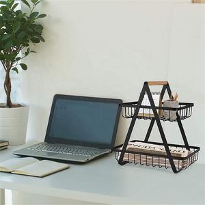 2-story Modern Kitchen Countertop Towel <b>Rack</b> Stainless Steel Plate <b>Rack</b> Waterproof Black - Product Image 3