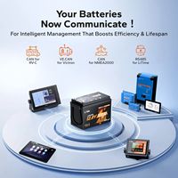 Batterie LiFePO4 intelligente LiTime 12V 320Ah 200A BMS CAN RS485 Bluetooth pour systèmes RV Marine Victron NMEA2000