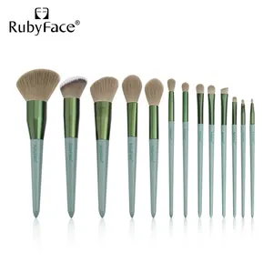 도매 새로운 도착 재고 RubyFace 화장품 도구 상록 13pcs 전문 메이크업 브러쉬 세트