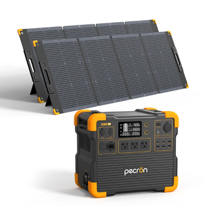 Station portable Pecron grande puissance 2400W E2400LFP, kit solaire, entrée voiture 600W, 2048Wh, onde sinusoïdale pure pour drones/outils électriques - Product Image 1