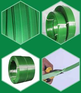 Correas de <span class=keywords><strong>PET</strong></span> Verdes de 16x0.8mm de Ancho y Grosor Personalizables, Cintas de Flejado de <span class=keywords><strong>PET</strong></span> - Product Image 3