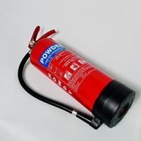 Système d'extinction d'incendie portable HOWDY Office Home Safety avec valve plaquée rouge, extincteur ABC BC pour la lutte contre les incendies