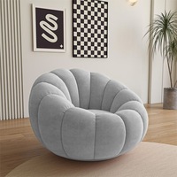 Fauteuil de luxe, canapé simple, chaise longue, style nordique, fauteuil en tissu, fauteuil de lecture pour appartement, petit salon