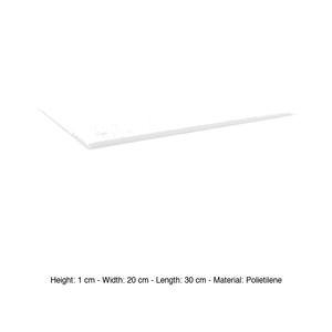 เขียงโพลีเอทิลีนสีขาว 30 × 20 × 1 ชม. ซม. - Product Image 3