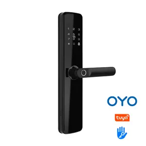 OYO Locks Rustproof Electric Digital Hight Security Two Side Password Handle Lever Smart Door Lock Fingerprint For Front Door