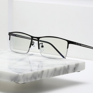 GWTNN OEM montures des lunet Monture ultra-légère Monture de lunettes demi-monture grise photochromique Montures de lunettes en métal - Product Image 2