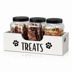 Opbergdoos voor huisdierensnoepjes van massief hout met potten Bureau-<span class=keywords><strong>organizer</strong></span> Modern minimalistisch - Product Image 1