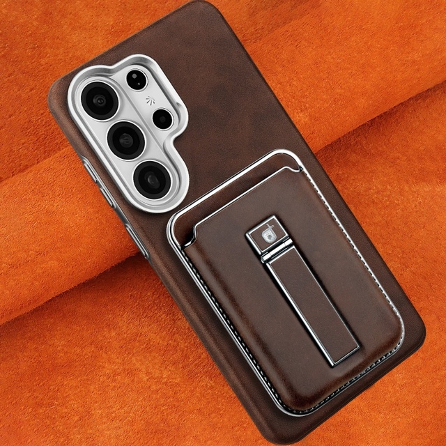 Luxury Magnetic PU Leather Wallet Phone Case for Samsung S26 S23 S24 S25 Ultra With Versatile Card Holder Stand Shockproof Cover