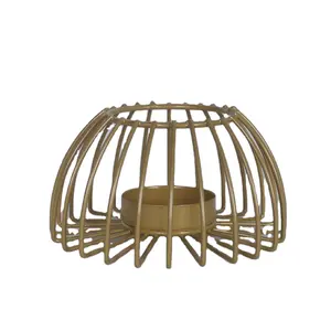 Hot sales high quality home deco metal wire candle holder lantern in candle holder