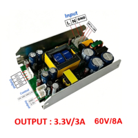 Carte d'alimentation AC/DC 3.3V 3A PCBA à double sortie DC 3.3V 24V 28V 32V 36V 42V 48V 54V 60V 66V 72V 80V, alimentation 3.3V3A 5V3A 12V2A