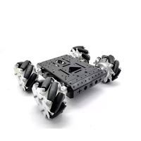 Kit de voiture intelligente programmable avec roues Mecanum en alliage d'aluminium et châssis C300 pour l'apprentissage de la robotique STEM
