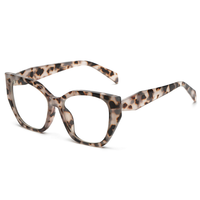 Lunettes de myopie à grand cadre pour célébrités d'internet, verres unis chauds croisés, bloquant le bleu, 5111