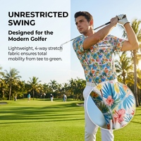 Atmungsaktives Wabennetz-Belüftungssystem Schnelle Verdunstung Weicher Griff Premium-Qualität Herren Golf-Poloshirt