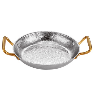 <span class=keywords><strong>Plat</strong></span> de service commercial <span class=keywords><strong>en</strong></span> acier inoxydable doré antiadhésif pour Sukiyaki, réchaud alimentaire et conteneur de maintien au chaud - Product Image 6